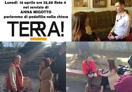 #PRETIPEDOFILI ne parleremo lunedì a TERRA il programma di Toni Capuozzo.