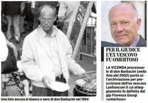 NOVE ANNI DOPO LA CONDANNA IN CASSAZIONE SI CHIUDE IL PRIMO SCANDALO DELLA DIOCESI DI SAVONA-NOLI