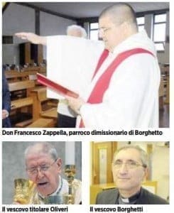 Il parroco dimissionario celebra ancora messa, intanto sospende la raccolta di fondi pro Uruguay