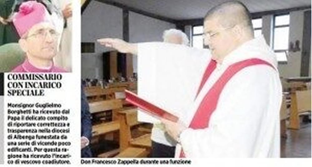 Don Zappella, ripetuti atti di pedofilia. È il quadro che emerge dai documenti consegnati dal pm Ferro a monsignor Borghetti.