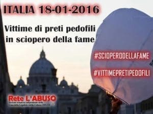 Diego Esposito, vittima del prete pedofilo don Silverio Mura, scaricato anche dal Vaticano. Sciopero della fame ad oltranza.