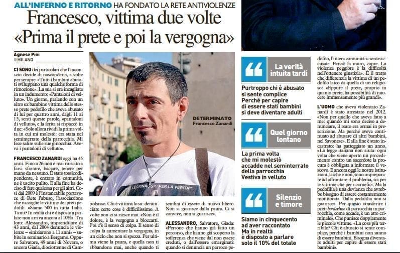 ALL’INFERNO E RITORNO. HA FONDATO LA RETE ANTIVIOLENZE