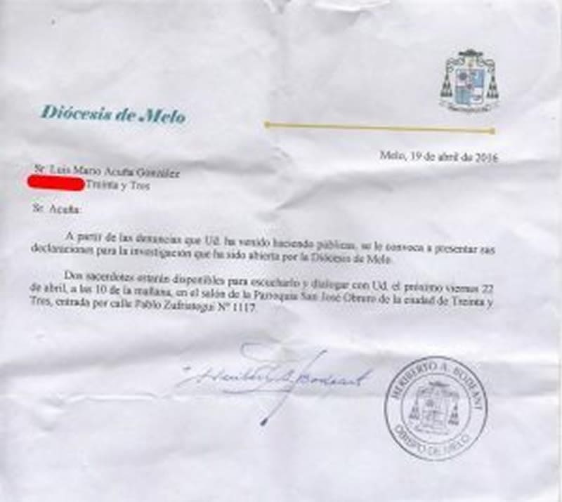 Don Francesco Zappella. Revocata la cittadinanza onoraria. Avviata un’indagine canonica in Uruguay.