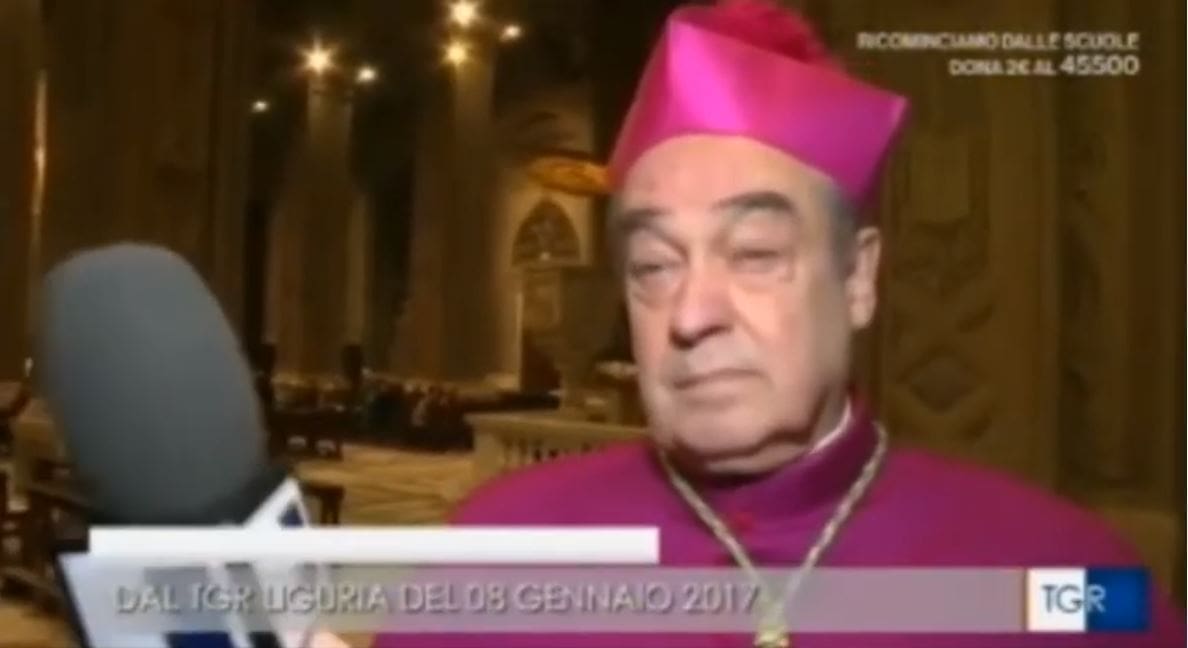Ancora offese alle vittime dall’ormai ex vescovo di Savona Vittorio Lupi TG3 Liguria