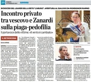 Incontro privato tra vescovo e Zanardi sulla piaga-pedofilia