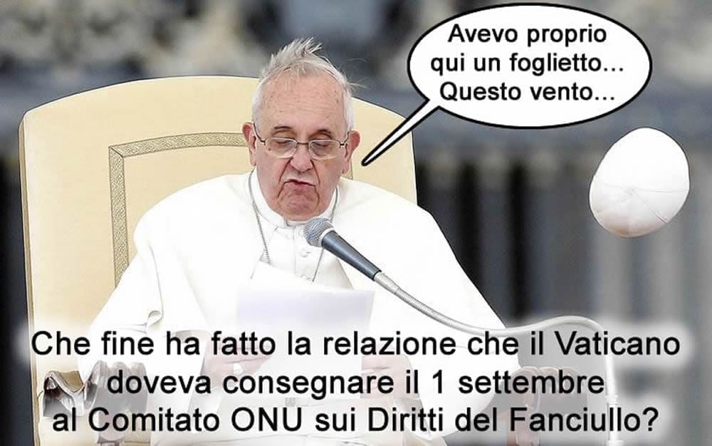 Che fine ha fatto la relazione che il Vaticano doveva consegnare il 1 settembre al Comitato ONU sui Diritti del Fanciullo?