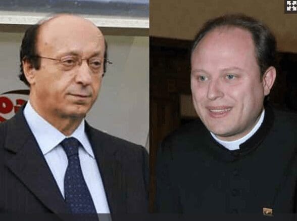 Prete esorcista arrestato, Moggi sentito in Procura: «Don Barone ha contatti importanti in Vaticano»