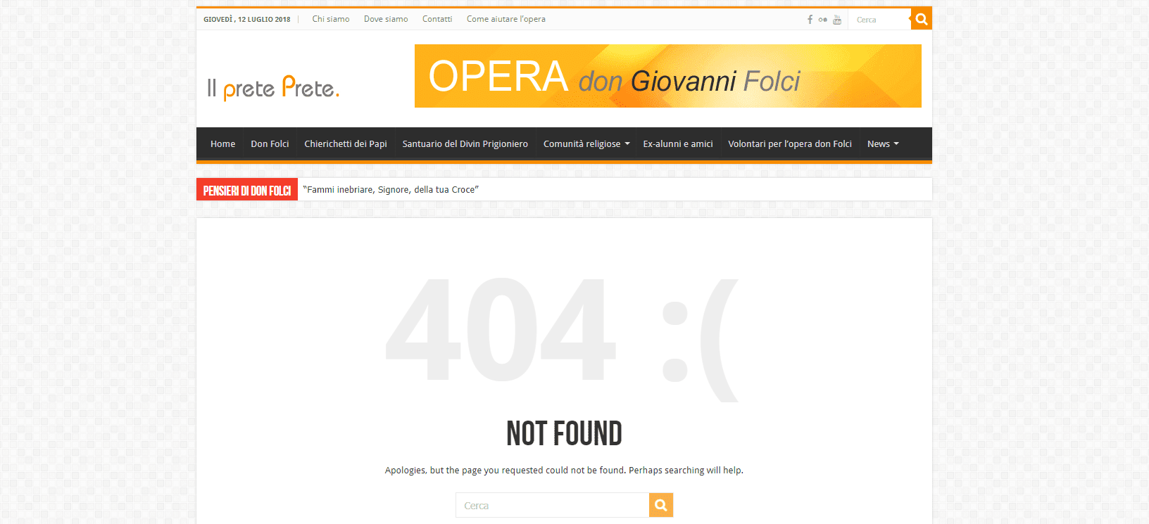 Presunti abusi sui chierichetti del papa; don Gabriele Martinelli – NOT FOUND
