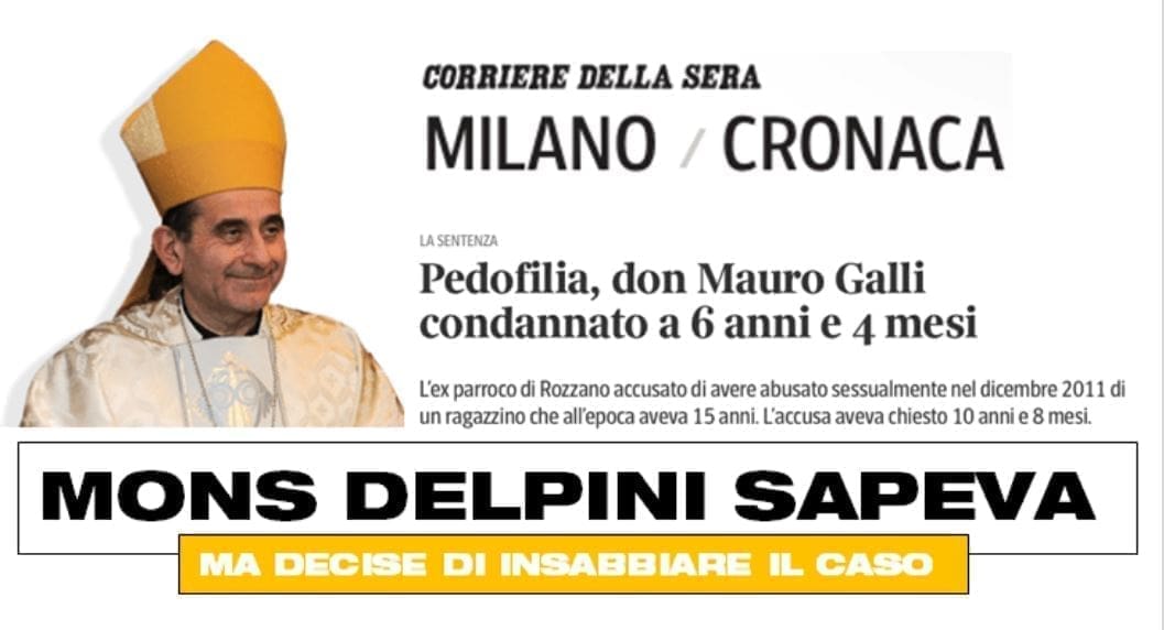 Mons. Delpini è “CACA” Sterco: parola di papa Francesco!