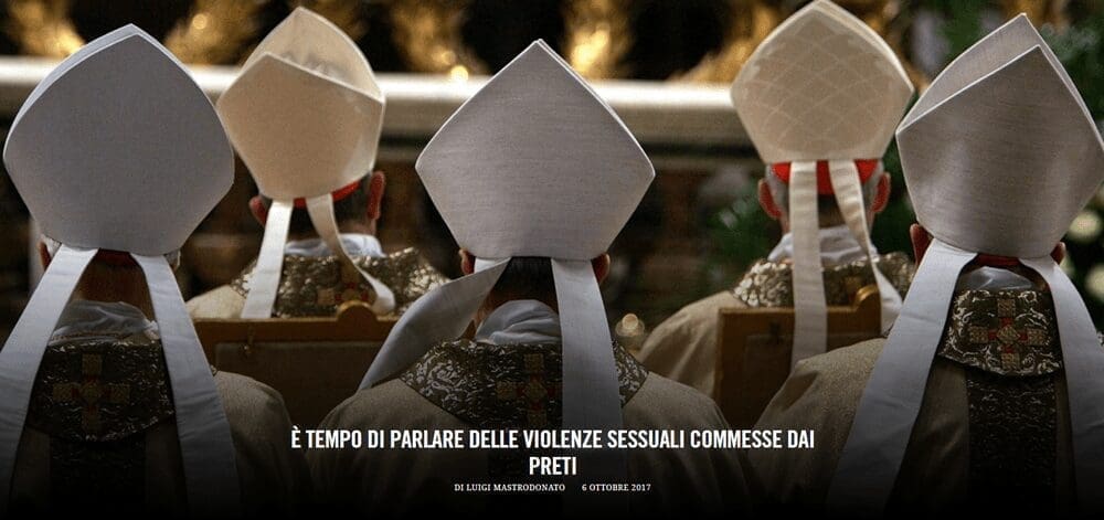 È TEMPO DI PARLARE DELLE VIOLENZE SESSUALI COMMESSE DAI PRETI