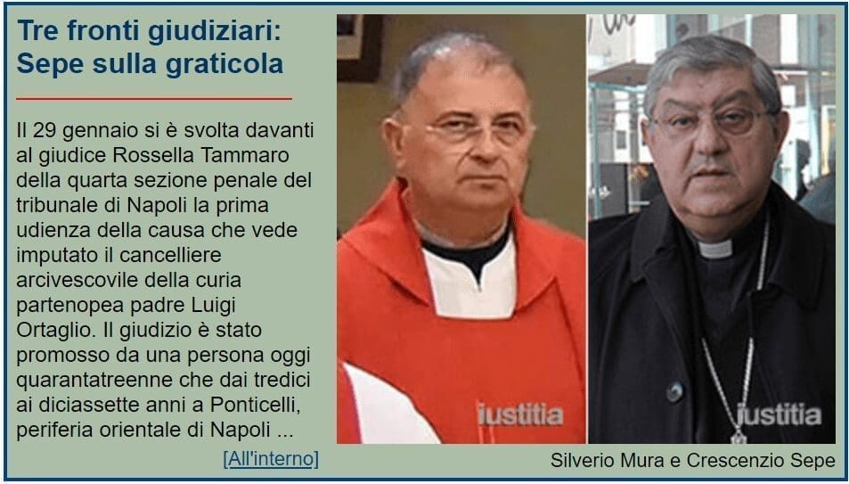 Tre fronti giudiziari: Sepe sulla graticola