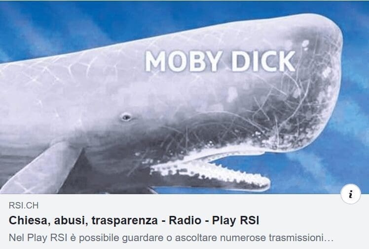RSI – Moby Dick. Chiesa, abusi, trasparenza. puntata del 2 marzo 2019