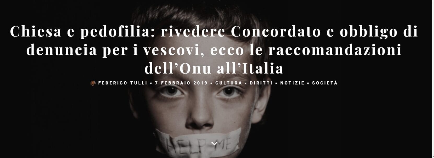 Chiesa e pedofilia: rivedere Concordato e obbligo di denuncia per i vescovi, ecco le raccomandazioni dell’Onu all’Italia
