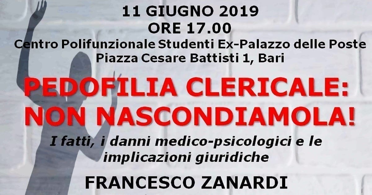 Bari, “Pedofilia clericale: non nascondiamola!”