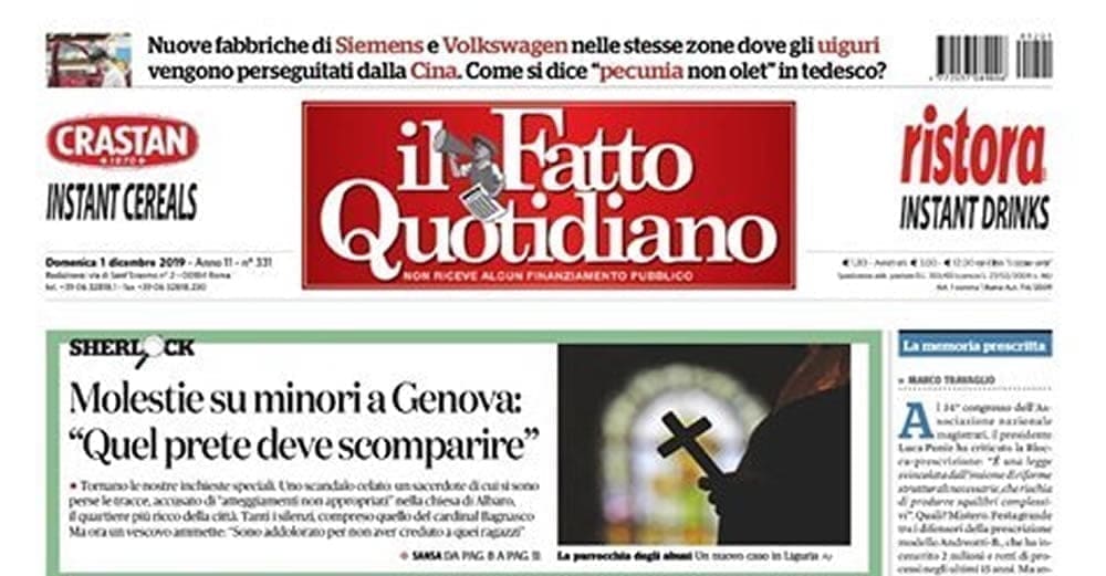 CHIESE DI SORI E ALBARO, PEGGIO GLI ABUSI O IL SILENZIO DI GENOVA?