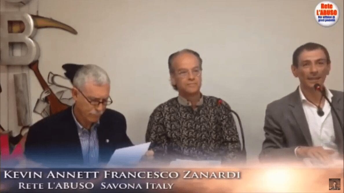 Kevin Annett Francesco Zanardi. Conferenza stampa Savona 23-05-2013. Integrale ITA