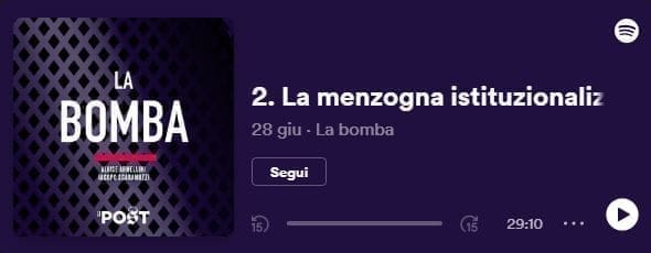 La BOMBA – 2. La menzogna istituzionalizzata