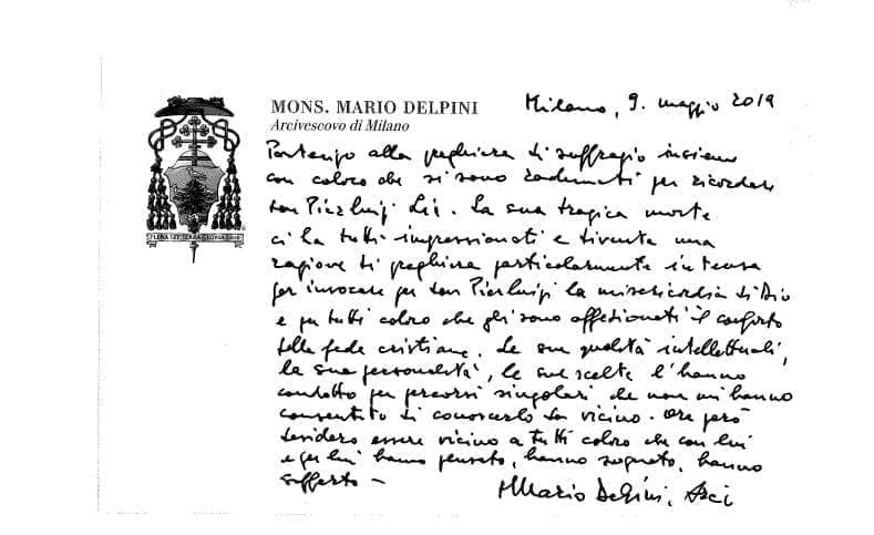 Parliamo di un sacerdote della Diocesi di Milano, don Pierluigi Lia