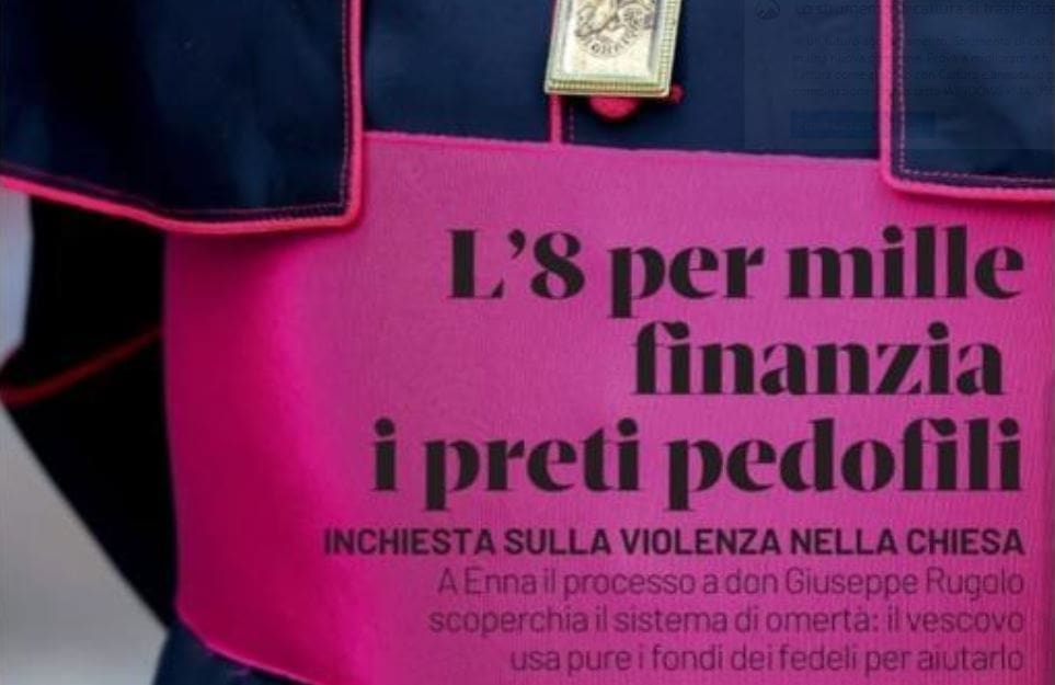 L’8 per mille finanzia i preti pedofili