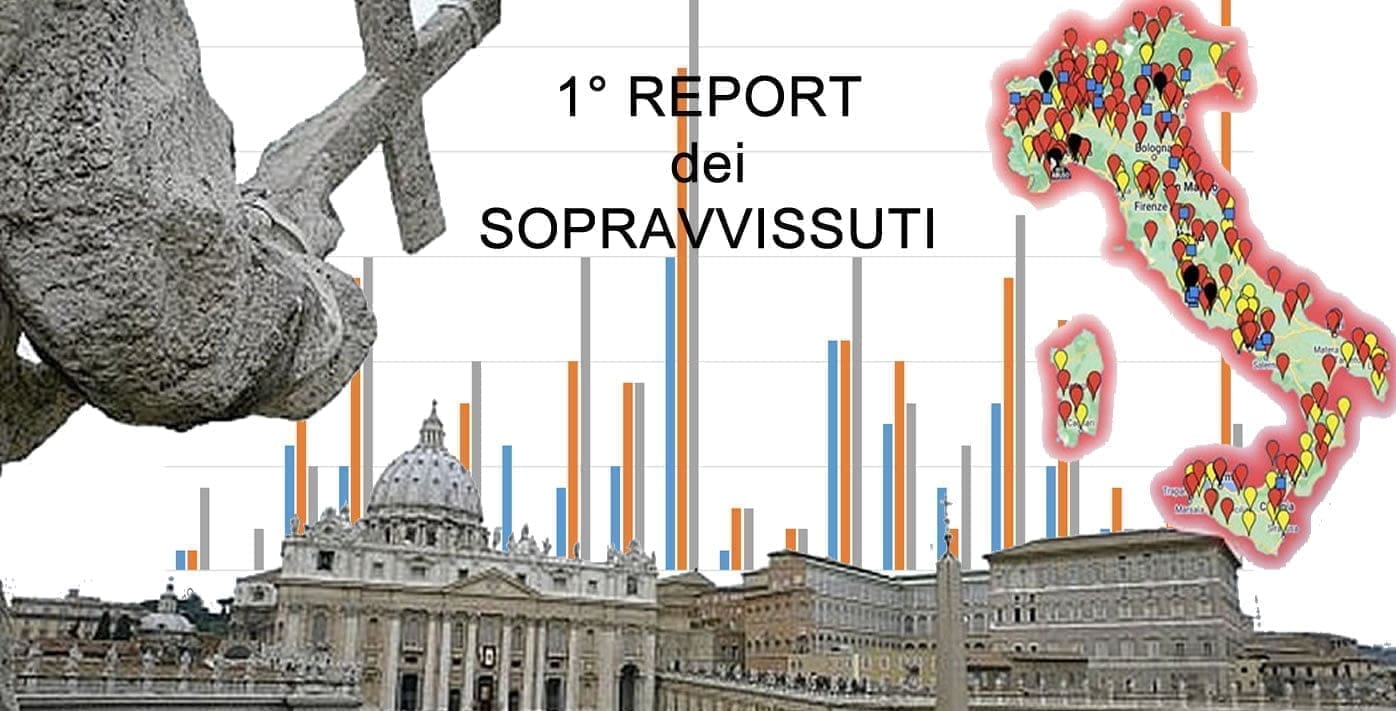 1° report dei sopravvissuti agli abusi sessuali del clero in Italia