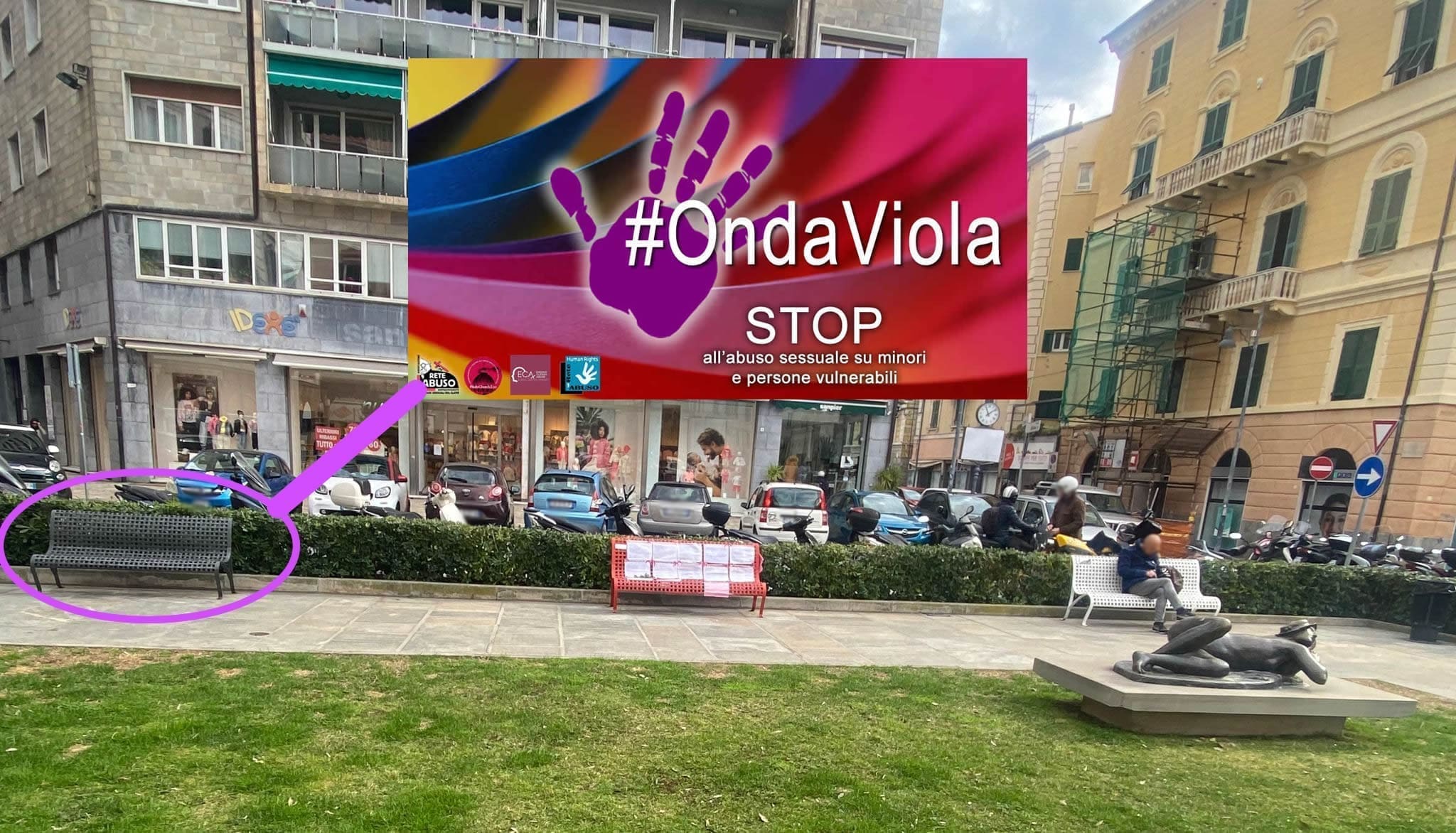Parte da Savona, sabato 24 la panchina VIOLA – L’iniziativa italiana di sensibilizzazione contro gli abusi su minori e persone vulnerabili