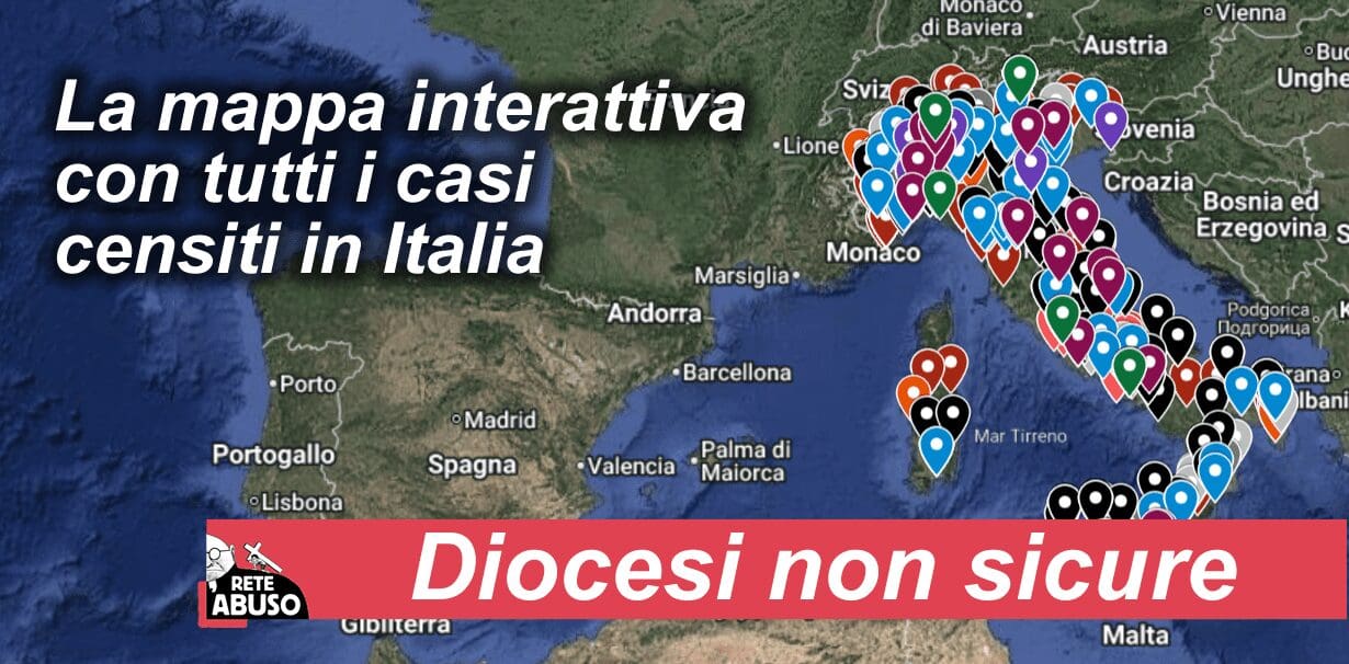 Arriva la nuova mappa delle “Diocesi NON sicure” collegata a iCODIS