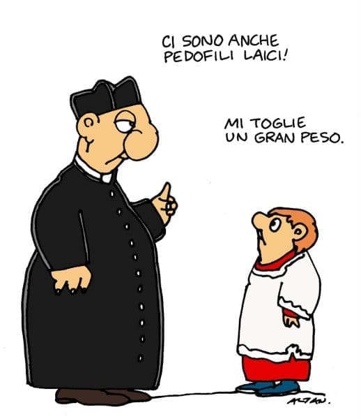 Ci sono anche i pedofili laici #Cei-Comic