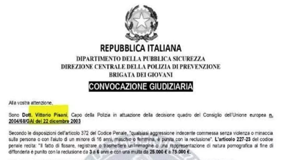 Attenzione alla truffa svuota conto: ‘Sei un pedofilo, paga per interrompere le indagini’